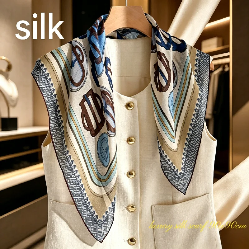"Italian Old Money Style" Silica Silk Mulberry Silk Scarf Formal Settings with To Enhance Temperament Sunscreen Sunshade Scarf
"Italian Old Money Style" Silica Silk Mulberry Silk Scarf Formal Settings with To Enhance Temperament Sunscreen Sunshade Scarf