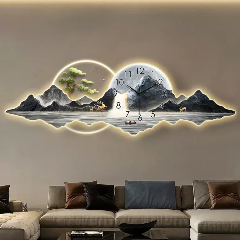 Luxury Large Wall Clocks Living Room Art Mural Modern Aesthetic Wall Watch Design Nordic Creative Home Decoration 
Luxury Large Wall Clocks Living Room Art Mural Modern Aesthetic Wall Watch Design Nordic Creative Home Decoration