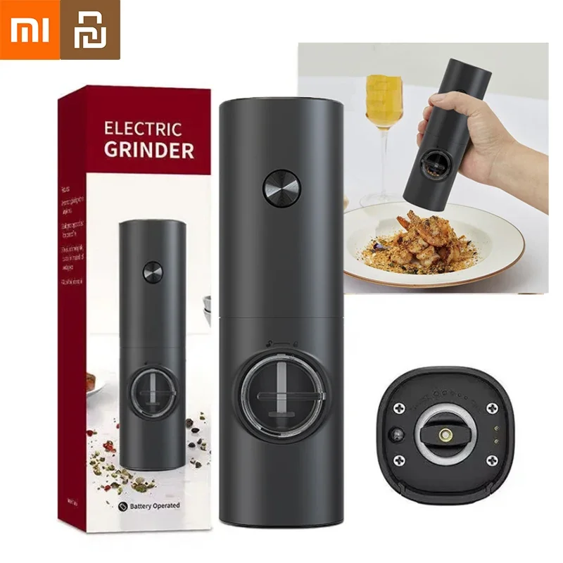Электрическая автоматическая мельница Xiaomi Mijia, измельчитель для перца и соли, на батарейках, со светодиодной подсветкой, кухонный инструмент с регулировкой грубости
Электрическая автоматическая мельница Xiaomi Mijia, измельчитель для перца и соли, на батарейках, со светодиодной подсветкой, кухонный инструмент с регулировкой грубости