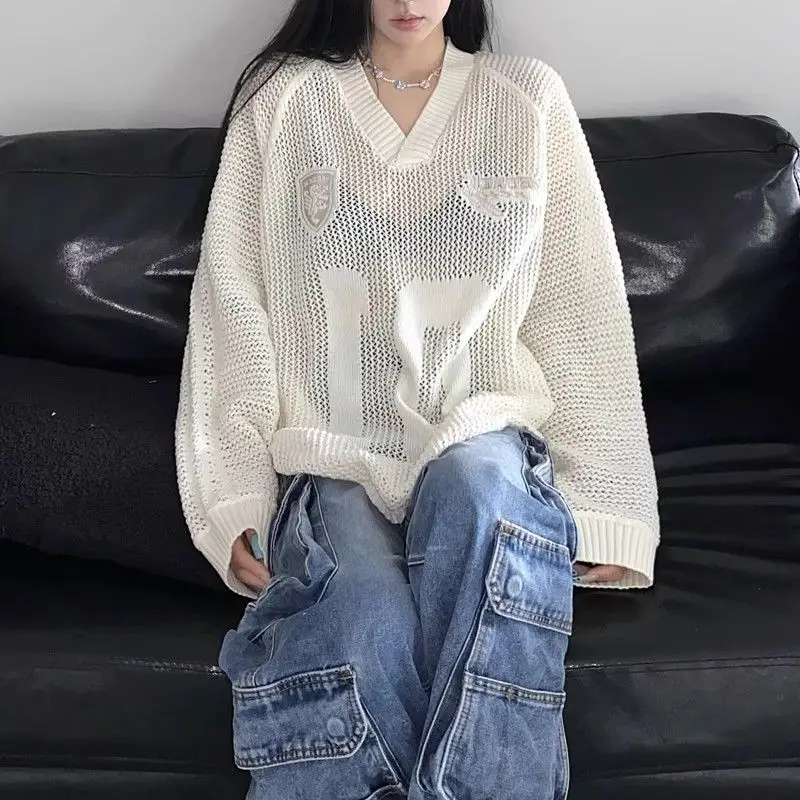 2025 new hollow knitted sweater summer blouse lazy spring loose versatile sunscreen long-sleeved sweater top
2025 new hollow knitted sweater summer blouse lazy spring loose versatile sunscreen long-sleeved sweater top