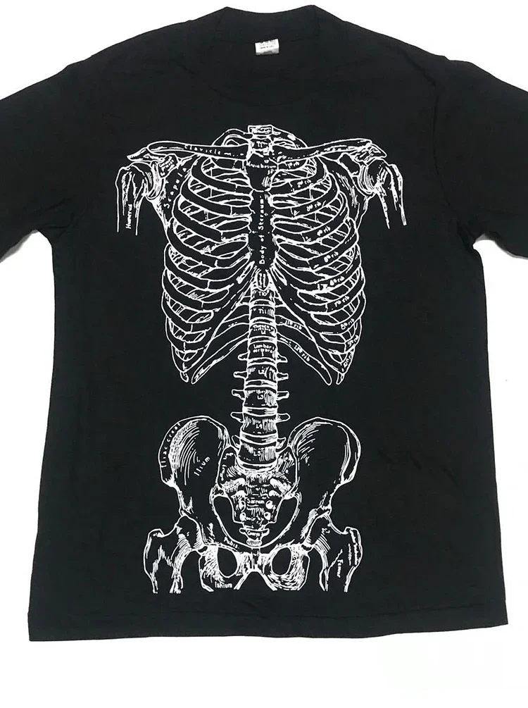 American High-street Skull Skeleton Chic Hip-hop Dark and Decadent Short-sleeved Oversized T-shirt for Men and Women, Trendy
American High-street Skull Skeleton Chic Hip-hop Dark and Decadent Short-sleeved Oversized T-shirt for Men and Women, Trendy