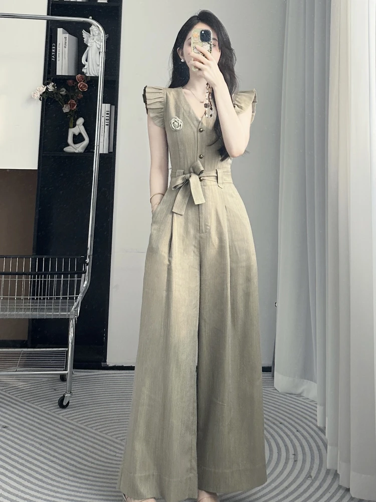 Брюки женские LaChapelle Summer 2025: дизайнерская новинка, цельные, с высокой талией, широкие штанины
Брюки женские LaChapelle Summer 2025: дизайнерская новинка, цельные, с высокой талией, широкие штанины