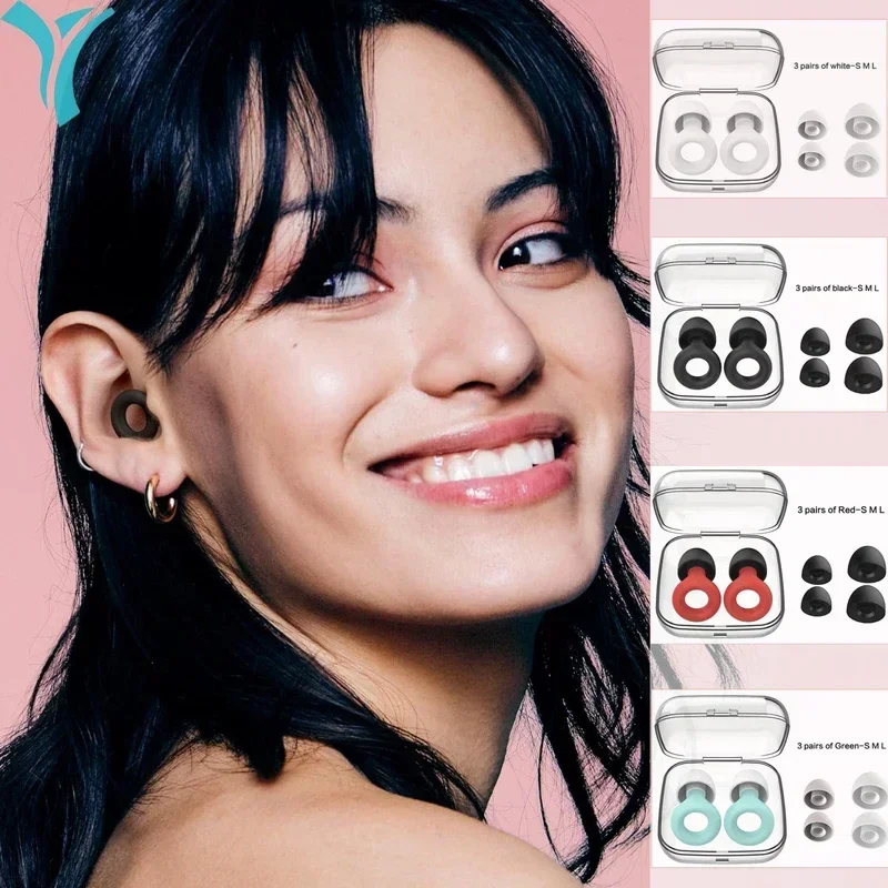 Silicone Ear Caps Noise Reduction Replaceable Ear Plug Reusable Washable Earplugs New Swimming Sleep Study Industrial Protection
Silicone Ear Caps Noise Reduction Replaceable Ear Plug Reusable Washable Earplugs New Swimming Sleep Study Industrial Protection