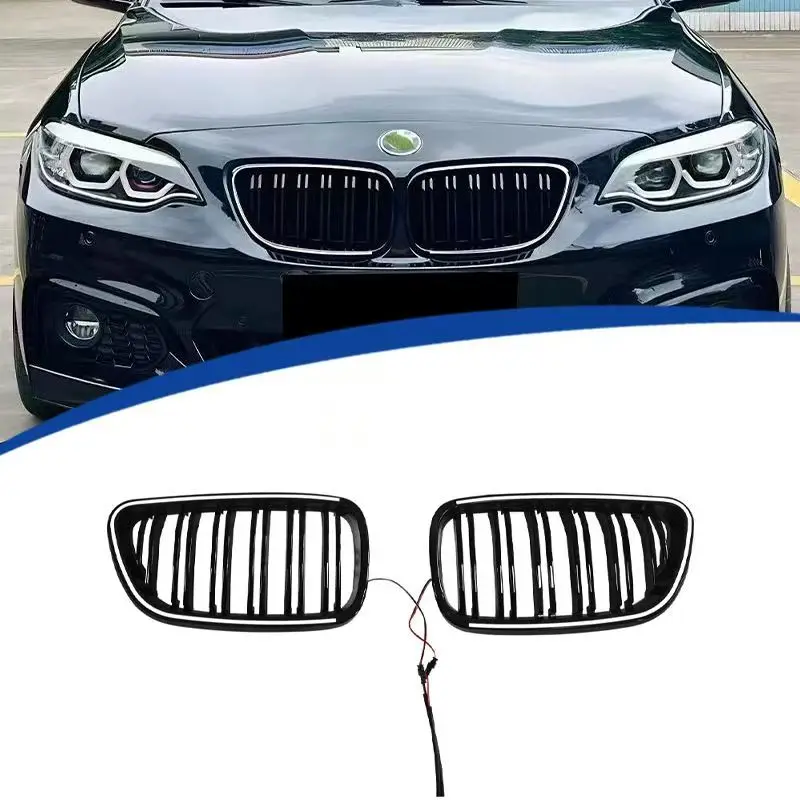 Подходит для BMW 2 серии F22 F23: светодиодная решетка радиатора с подсветкой, одинарная/двойная линия, трехцветная, для модификации.
Подходит для BMW 2 серии F22 F23: светодиодная решетка радиатора с подсветкой, одинарная/двойная линия, трехцветная, для модификации.