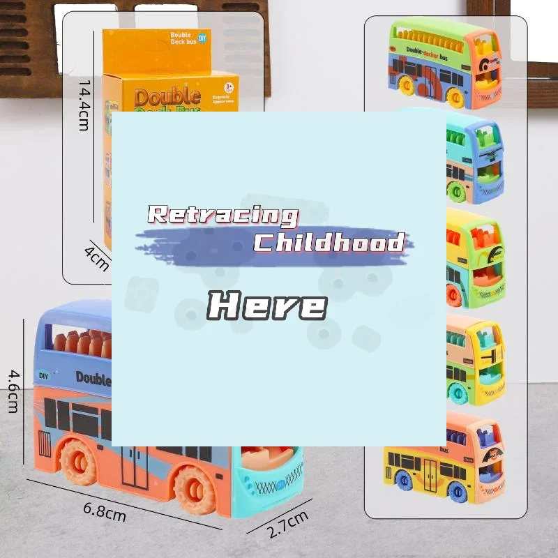 2Pcs Colorful Kids Play Bus Car Model Dollhouse Mini Double Decker Bus Toy Early Educational Toys For Toddlers Boys Girls Gift
2Pcs Colorful Kids Play Bus Car Model Dollhouse Mini Double Decker Bus Toy Early Educational Toys For Toddlers Boys Girls Gift