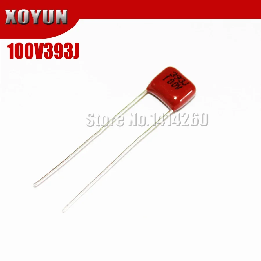 10 шт./лот CBB 100V393J 0,039 мкФ 39NF шаг 5 мм 393J 100 В CBB полипропиленовый пленочный конденсатор
10 шт./лот CBB 100V393J 0,039 мкФ 39NF шаг 5 мм 393J 100 В CBB полипропиленовый пленочный конденсатор