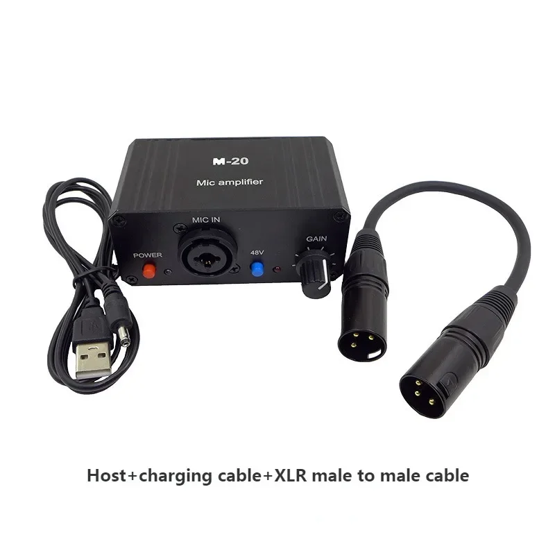 1Set Dynamic Microphone Condenser Microphone Amplifier M-20 Audio 48V Phantom Power Charging Black For Live Sound Card Speaker
1Set Dynamic Microphone Condenser Microphone Amplifier M-20 Audio 48V Phantom Power Charging Black For Live Sound Card Speaker