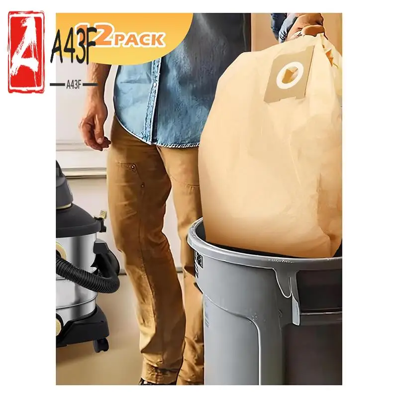 A43F-19-3100 Bags For Stanley Shop Vac 5-6 Gallon Wet/Dry Vacuums Disposable Dust Bags Reusable Filter 19-1500 Combo
A43F-19-3100 Bags For Stanley Shop Vac 5-6 Gallon Wet/Dry Vacuums Disposable Dust Bags Reusable Filter 19-1500 Combo
