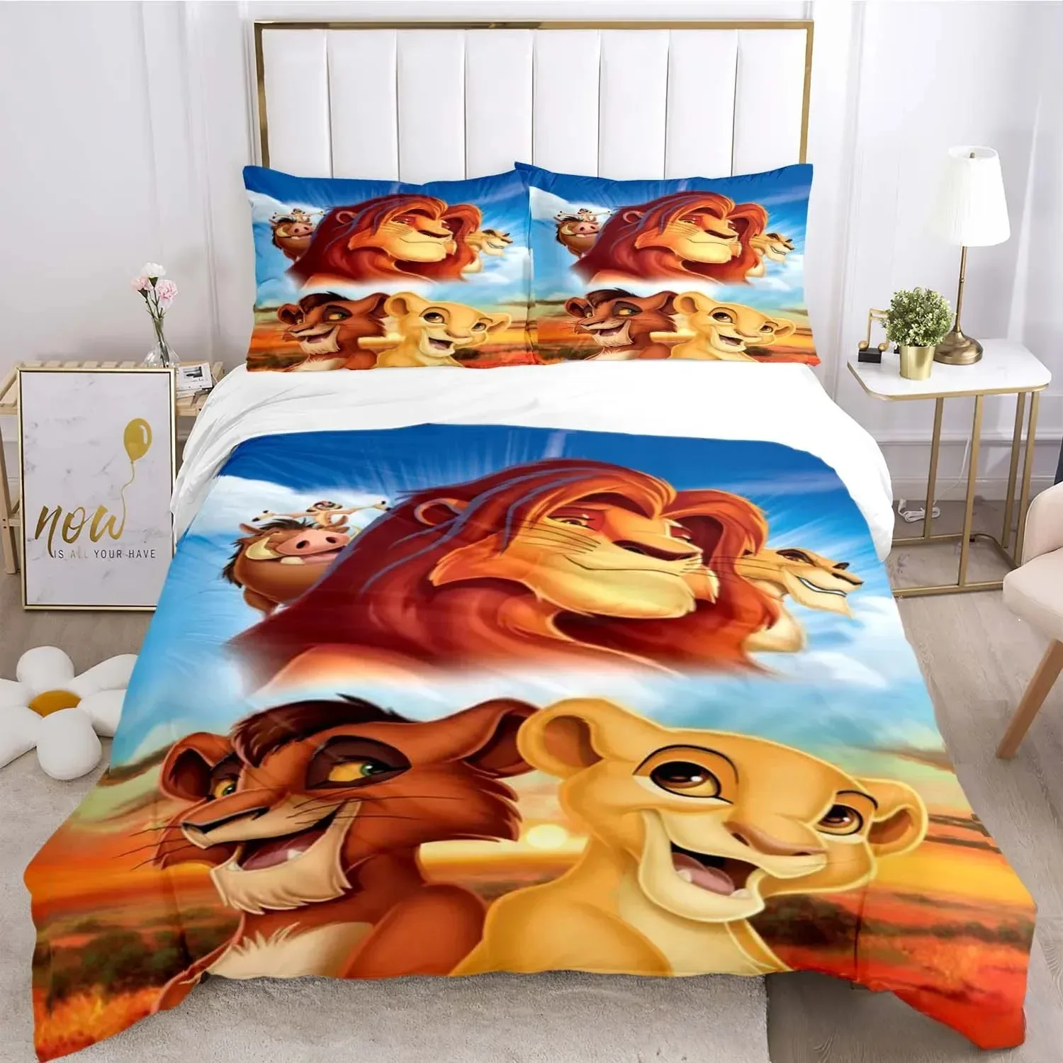The Lion King Simba Pattern Duvet Cover Set HD Comforter Cover for Kids Bedding Sets Bedclothes Bedroom Decor
The Lion King Simba Pattern Duvet Cover Set HD Comforter Cover for Kids Bedding Sets Bedclothes Bedroom Decor