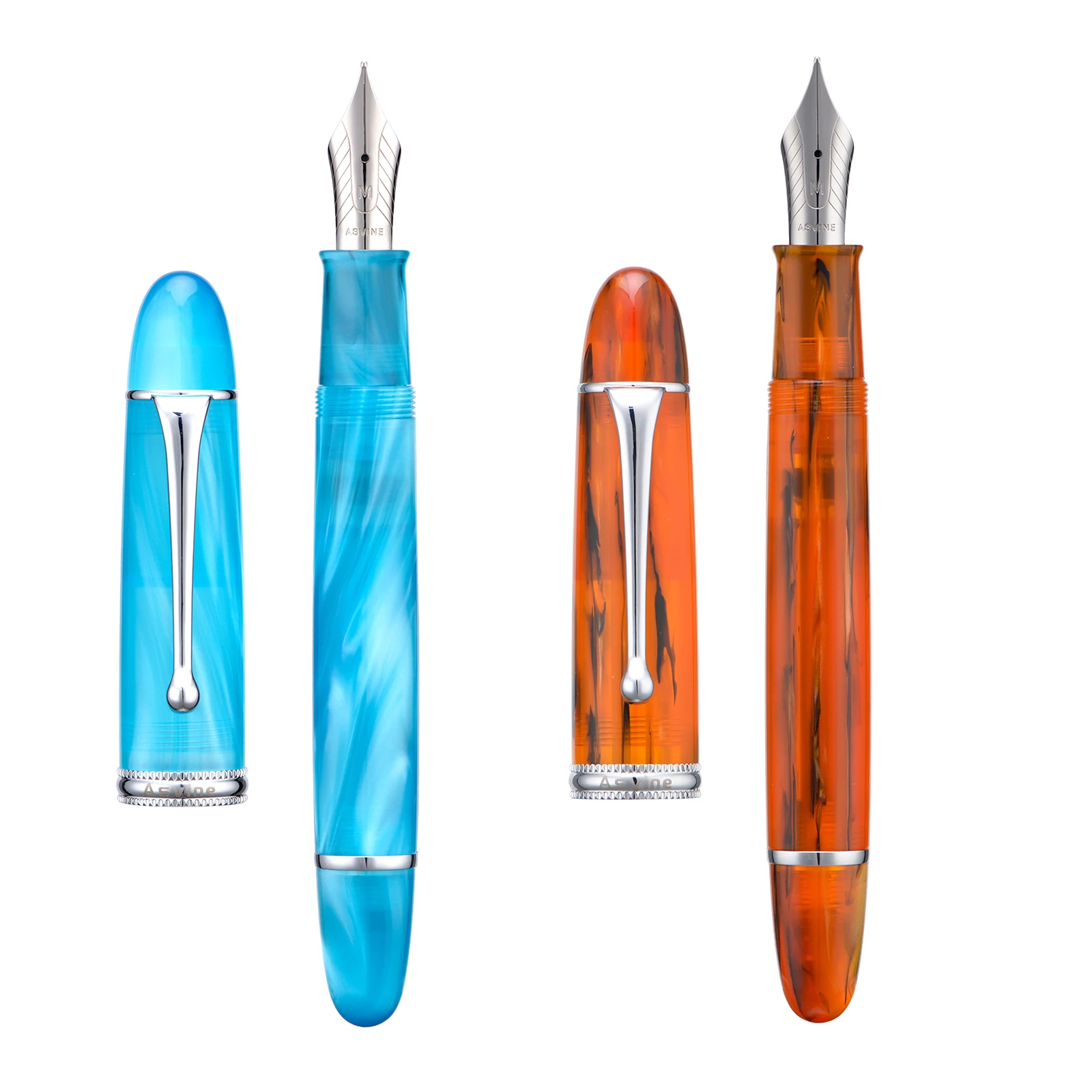 Asvine V800 Vacuum Filling Fountain Pen NO.8 EF/F/M/Stub 1.1 Nib, Lake Blue Acrylic Large Size Writing Pen
Asvine V800 Vacuum Filling Fountain Pen NO.8 EF/F/M/Stub 1.1 Nib, Lake Blue Acrylic Large Size Writing Pen
