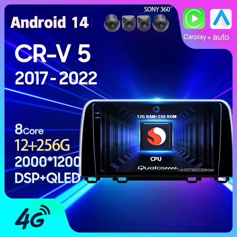 Автомагнитола Carplay для Honda, мультимедийный проигрыватель на Android 14 с GPS, Wi-Fi и 4G-навигацией для Honda CRV 2017, 2018, 2019, 2020, 2021, типоразмер 2 DIN
Автомагнитола Carplay для Honda, мультимедийный проигрыватель на Android 14 с GPS, Wi-Fi и 4G-навигацией для Honda CRV 2017, 2018, 2019, 2020, 2021, типоразмер 2 DIN