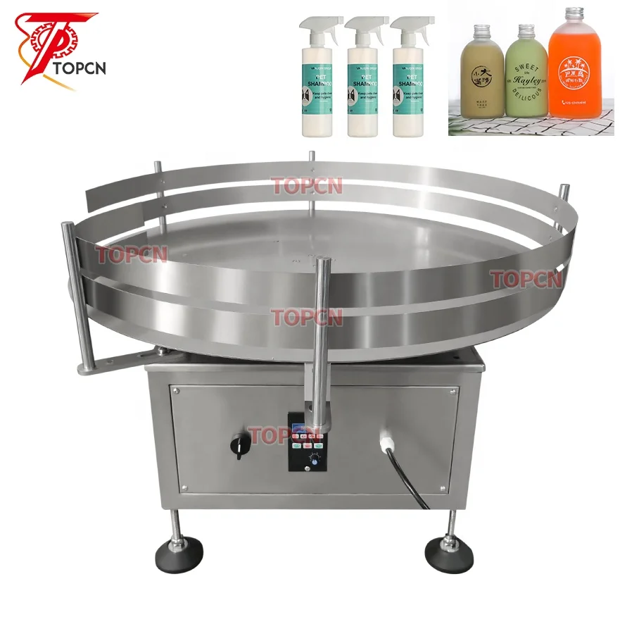 TOPCN Hot Sale Automatic Rotary Turntable Feeding Collection Round Pet Bottle Unscrambler Machine for Filling CappingLine
TOPCN Hot Sale Automatic Rotary Turntable Feeding Collection Round Pet Bottle Unscrambler Machine for Filling CappingLine