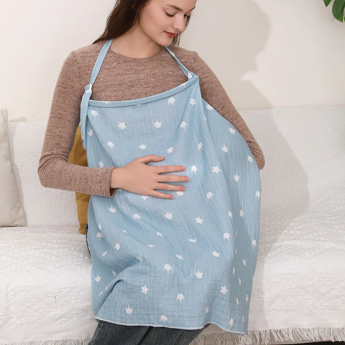 1 Piece Nursing Cover All Season Breathable Breastfeeding Cover,Privacy Breastfeeding Scarf for Mom Baby
1 Piece Nursing Cover All Season Breathable Breastfeeding Cover,Privacy Breastfeeding Scarf for Mom Baby