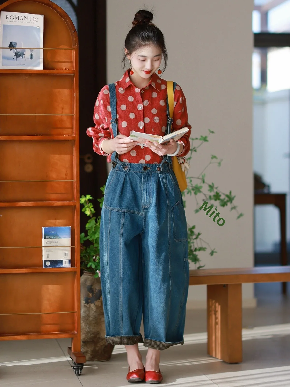 Moadai Original Women's High Waist Cotton Denim Overalls Artistic Style Slimming Spring New Arrival Versatile Nine-Piece Pants
Moadai Original Women's High Waist Cotton Denim Overalls Artistic Style Slimming Spring New Arrival Versatile Nine-Piece Pants