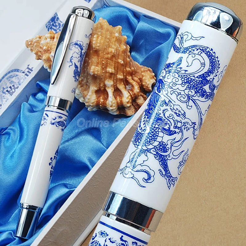 Jinhao Exquisite Dragon Blue And White Porcelain Roller Ball Pen JR882
Jinhao Exquisite Dragon Blue And White Porcelain Roller Ball Pen JR882