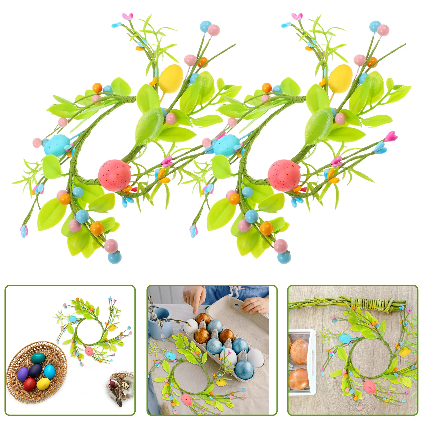 2pcs Easter Wreaths For Pillars Spring Party Decorations Simulation Egg Garland Table Centerpiece Indoor Home Festival
2pcs Easter Wreaths For Pillars Spring Party Decorations Simulation Egg Garland Table Centerpiece Indoor Home Festival