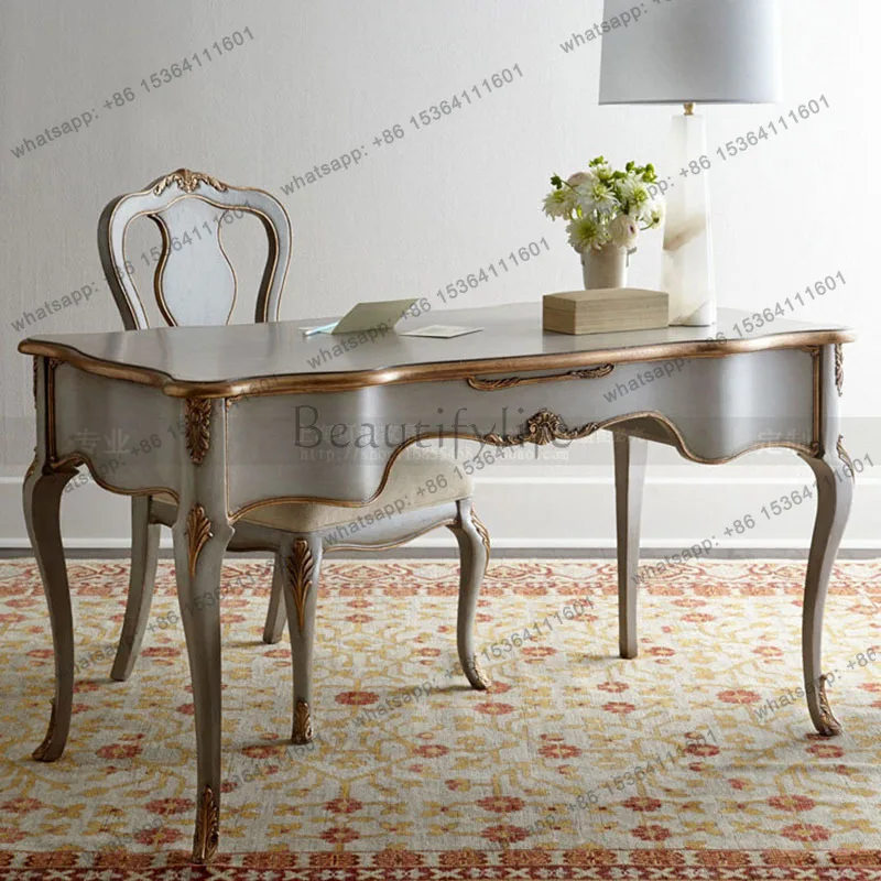 LJY European Luxury Office Desk Modern Wooden Aesthetic Minimalist Design Office Desk Crafts Reception Tavolino Unique Furniture
LJY European Luxury Office Desk Modern Wooden Aesthetic Minimalist Design Office Desk Crafts Reception Tavolino Unique Furniture