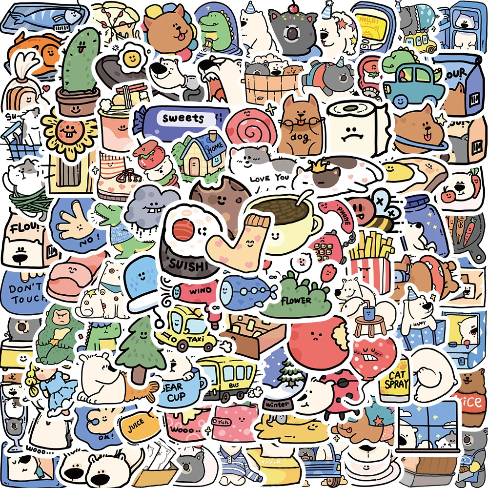 10/30/50/100pcs Cute Funny Animal Hostel Stickers Cartoon Toy Decals DIY Scrapbook Laptop Guitar Waterproof Sticker for Kid Gift
10/30/50/100pcs Cute Funny Animal Hostel Stickers Cartoon Toy Decals DIY Scrapbook Laptop Guitar Waterproof Sticker for Kid Gift