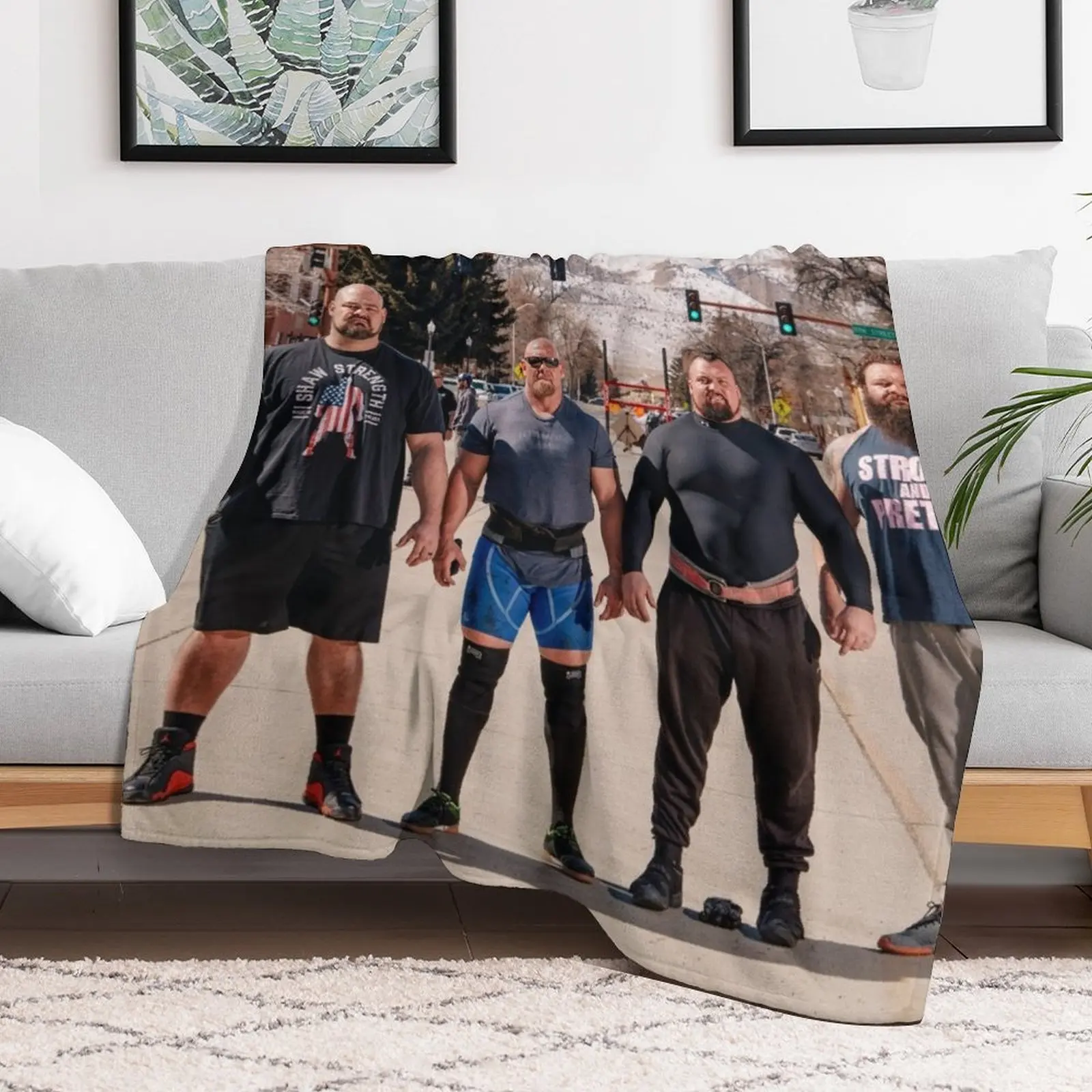Strongest Men in History - Brian Shaw, Eddie Hall, Robert Oberst Throw Blanket Quilt Sofa Quilt for sofa Blankets
Strongest Men in History - Brian Shaw, Eddie Hall, Robert Oberst Throw Blanket Quilt Sofa Quilt for sofa Blankets