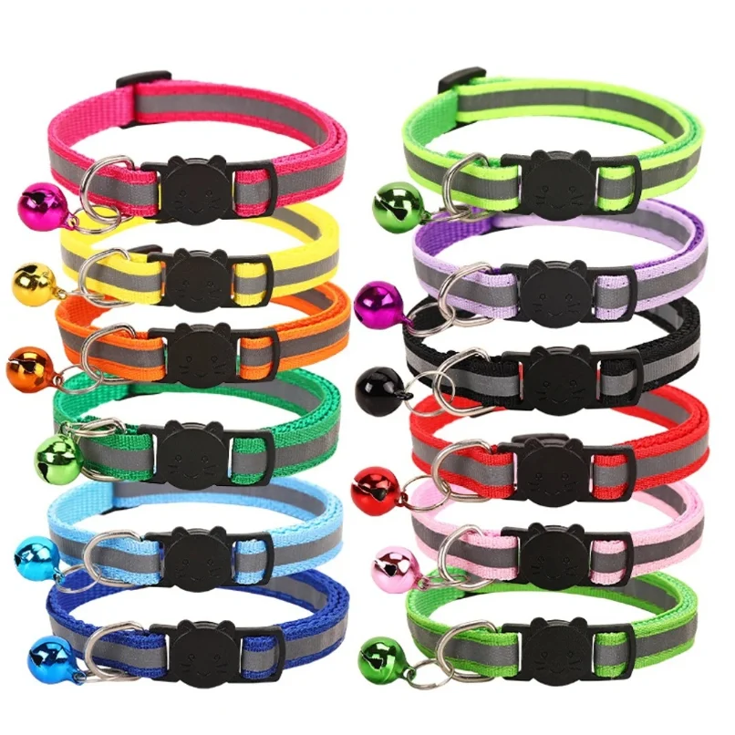 12 Colors Reflective Cats Bells Collars Adjustable Dog Leash Pet Collar for Cats and Small Dogs Pet Supplies
12 Colors Reflective Cats Bells Collars Adjustable Dog Leash Pet Collar for Cats and Small Dogs Pet Supplies