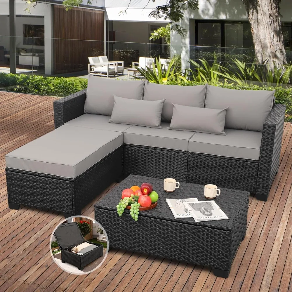 Outdoor Furniture Set 3 Pieces Wicker Patio Furniture Outdoor Sectional Patio Couch Outdoor Coffee Table with Storage All
Outdoor Furniture Set 3 Pieces Wicker Patio Furniture Outdoor Sectional Patio Couch Outdoor Coffee Table with Storage All