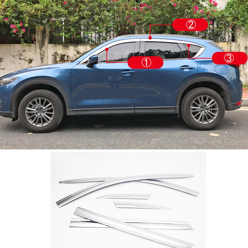 Car accessories FIT For Mazda CX-5 2017-2024 chrome waterproof Door Window Visor Vent Shades Sun Rain Guard
Car accessories FIT For Mazda CX-5 2017-2024 chrome waterproof Door Window Visor Vent Shades Sun Rain Guard