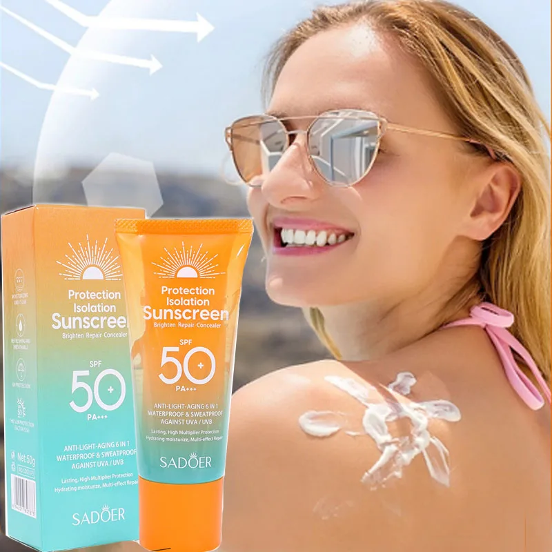 SPF50+/90+ Full Face Body Sunscreen UV Protective Breathable Sun Block Isolation Cream for All Skin Type Summer Beach Cosmetics
SPF50+/90+ Full Face Body Sunscreen UV Protective Breathable Sun Block Isolation Cream for All Skin Type Summer Beach Cosmetics