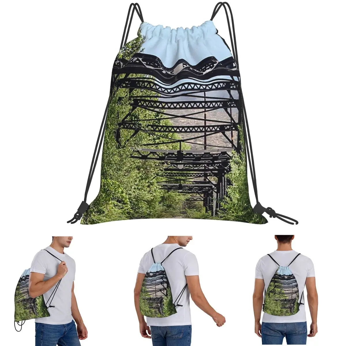 Sweetwater River Bridge Backpacks Casual Drawstring Bags Sports Bag Book Bags for Man Woman Students
Sweetwater River Bridge Backpacks Casual Drawstring Bags Sports Bag Book Bags for Man Woman Students