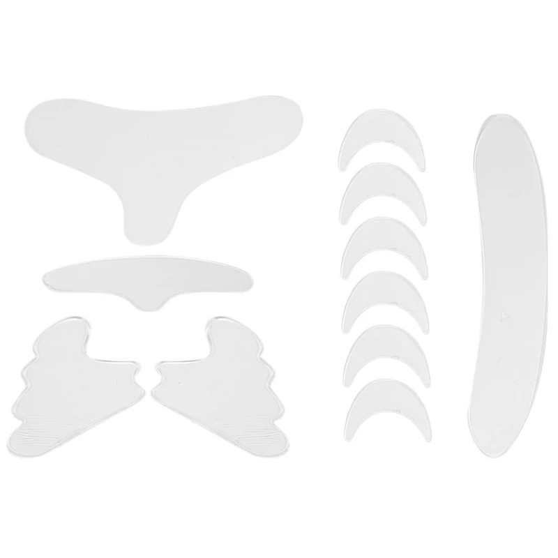 A01V-11Pcs Reusable Silicone Wrinkle Removal Sticker Face Forehead Neck Eye Sticker Pad Anti Aging Skin Lifting Care Patch
A01V-11Pcs Reusable Silicone Wrinkle Removal Sticker Face Forehead Neck Eye Sticker Pad Anti Aging Skin Lifting Care Patch