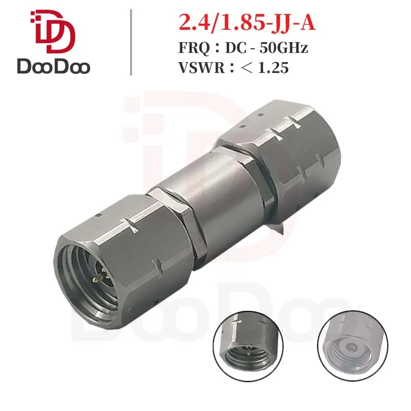 DC-50GHz 1.85mm Male to 2.4mm Male Connector Precision Microwave Jack RF Coaxial Adapter Millimeter Wave 5G High Frequency
DC-50GHz 1.85mm Male to 2.4mm Male Connector Precision Microwave Jack RF Coaxial Adapter Millimeter Wave 5G High Frequency