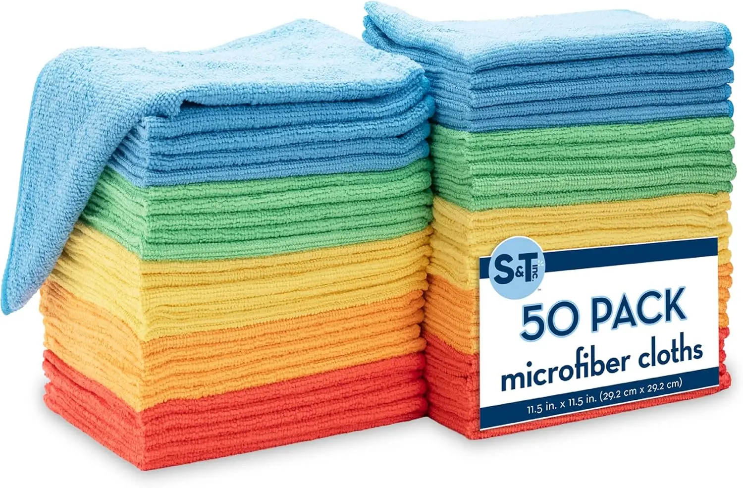 50 Pack Microfiber Cleaning Cloth, Reusable Towels for Home & Car, 11.5x11.5 Inches, Assorted Colors
50 Pack Microfiber Cleaning Cloth, Reusable Towels for Home & Car, 11.5x11.5 Inches, Assorted Colors