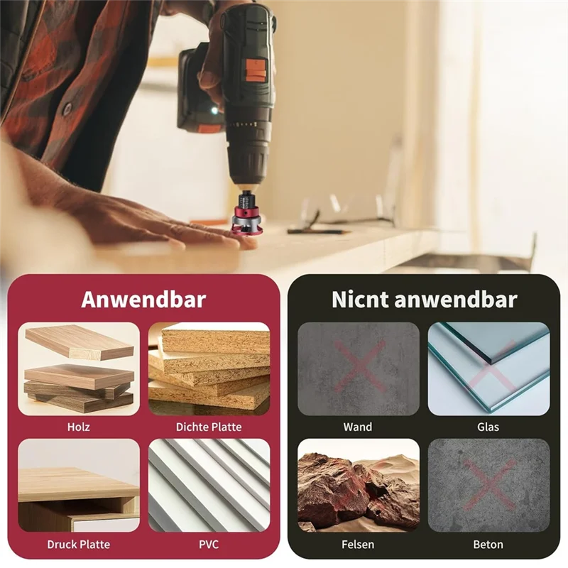 A02F-6-Piece Countersink Drill Bit Set With Depth Stop, Countersink Wood Drill Bits For Precision For Woodworking
A02F-6-Piece Countersink Drill Bit Set With Depth Stop, Countersink Wood Drill Bits For Precision For Woodworking