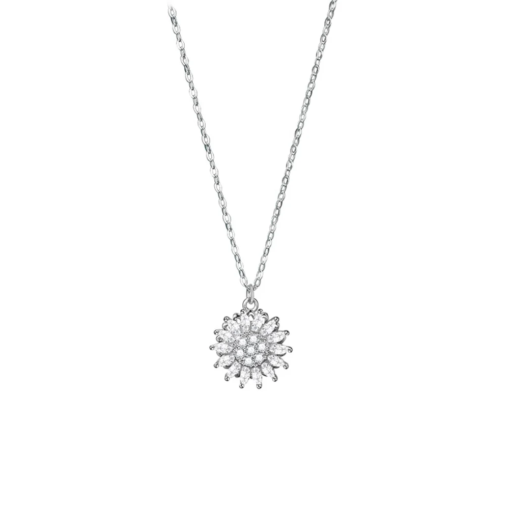 Korean 925 Sterling Silver Niche Necklace, Rotating Sunflower Full-Diamond, Creative Exquisite Versatile Women's Style
Korean 925 Sterling Silver Niche Necklace, Rotating Sunflower Full-Diamond, Creative Exquisite Versatile Women's Style