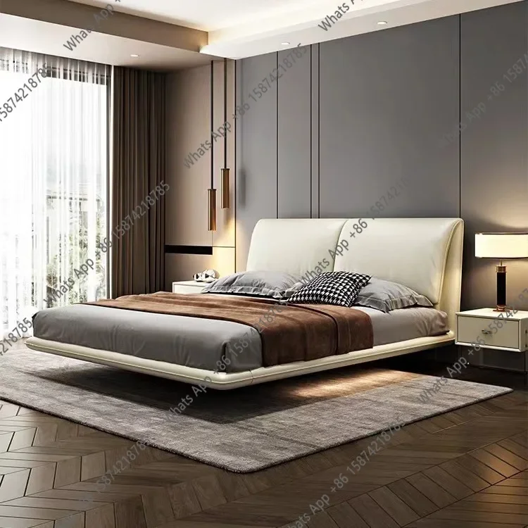 LP Italian minimalist leather bed suspended master bedroom soft bag double 1.8 meters wedding bed household all solid wood
LP Italian minimalist leather bed suspended master bedroom soft bag double 1.8 meters wedding bed household all solid wood