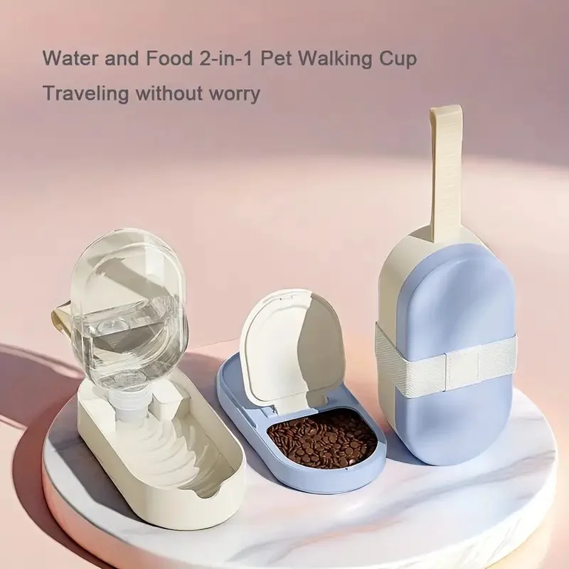 1pc Portable Water Dispenser for Pets, Travel Water Bottle with Drinking Cup and Food Container for Dogs, Cats, Rabbits Outdoor
1pc Portable Water Dispenser for Pets, Travel Water Bottle with Drinking Cup and Food Container for Dogs, Cats, Rabbits Outdoor
