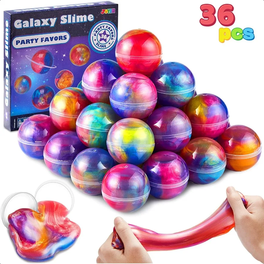 JOYIN Slime Party Favors 36 Pack Galaxy Slime Ball Stretchy NonSticky MFree Str Relief and Safe Toys for Girls and Boys Classro
JOYIN Slime Party Favors 36 Pack Galaxy Slime Ball Stretchy NonSticky MFree Str Relief and Safe Toys for Girls and Boys Classro