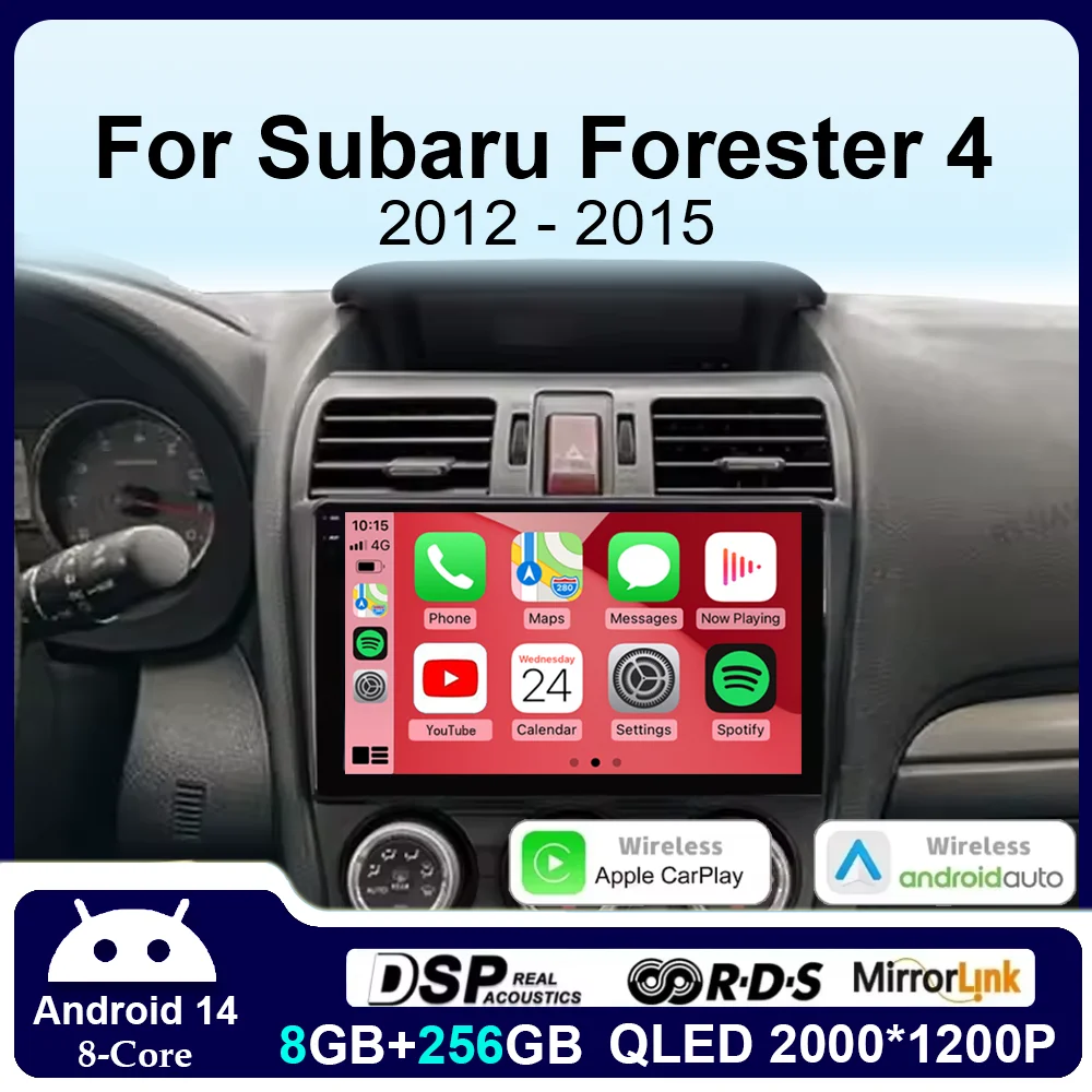 Для Subaru Forester 4 SJ 2012-2015 Автомобильный радиоприемник Мультимедийный видеоплеер Навигационный стерео GPS Android 14 Без 2Din 2 Din Dvd
Для Subaru Forester 4 SJ 2012-2015 Автомобильный радиоприемник Мультимедийный видеоплеер Навигационный стерео GPS Android 14 Без 2Din 2 Din Dvd