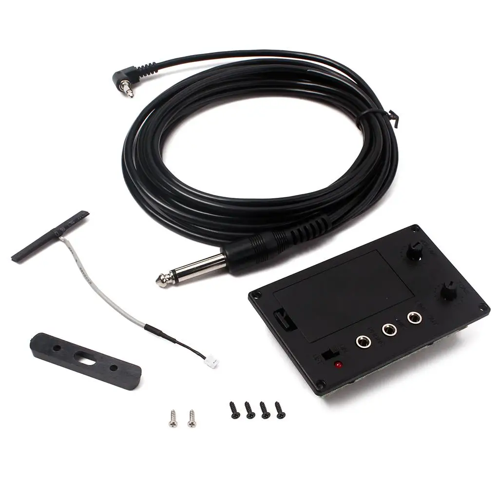 High Quality Violin Pickup EQ Preamp Piezo Output Wire Cable Kit for 4/4 Violin Electric Musical Accessory
High Quality Violin Pickup EQ Preamp Piezo Output Wire Cable Kit for 4/4 Violin Electric Musical Accessory