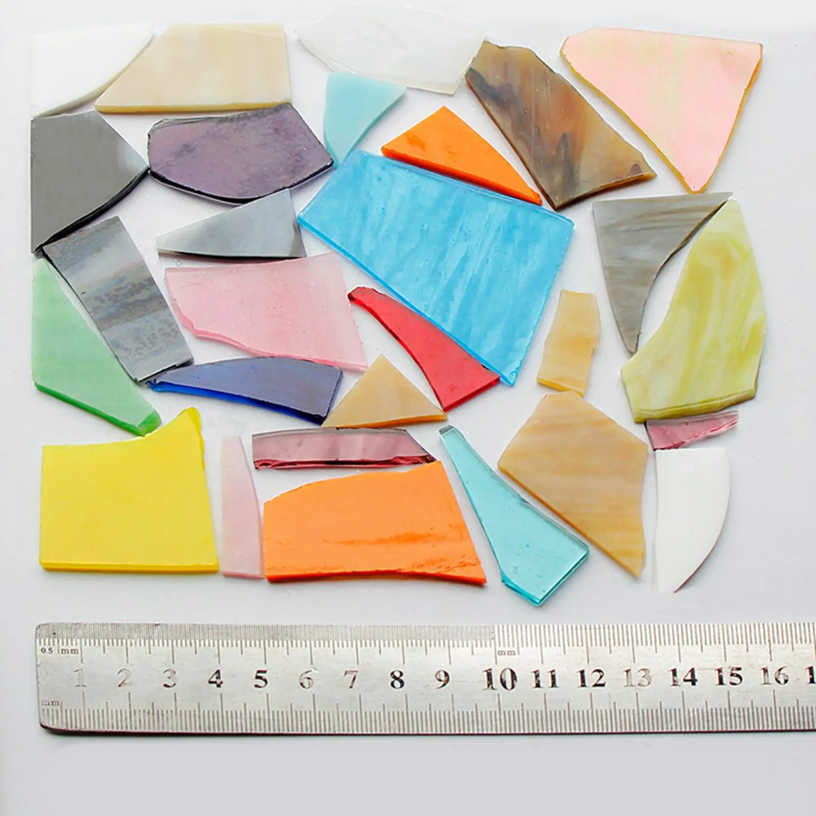 500g Mosaic Glass Pieces DIY Craft Colorful Irregular Stained Glass
500g Mosaic Glass Pieces DIY Craft Colorful Irregular Stained Glass