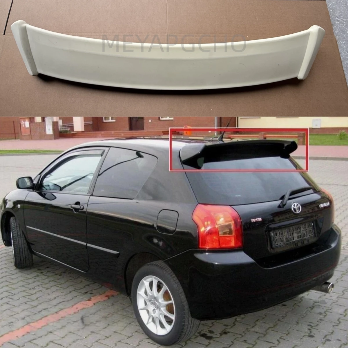 Задний спойлер на крышу для Toyota Corolla E12 2002-2007, 2-дверный хэтчбек, черный, из FRP с карбоновым покрытием, для декоративного оформления заднего крыла автомобиля.
Задний спойлер на крышу для Toyota Corolla E12 2002-2007, 2-дверный хэтчбек, черный, из FRP с карбоновым покрытием, для декоративного оформления заднего крыла автомобиля.