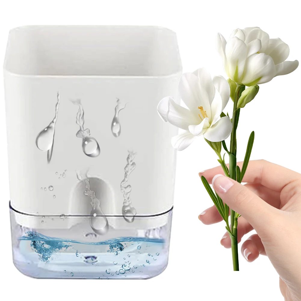 Self Watering Plant Pot Transparent Flower Pot with Cotton Rope Square Planter Pot Double Layer Flowerpot for Indoor Plants
Self Watering Plant Pot Transparent Flower Pot with Cotton Rope Square Planter Pot Double Layer Flowerpot for Indoor Plants