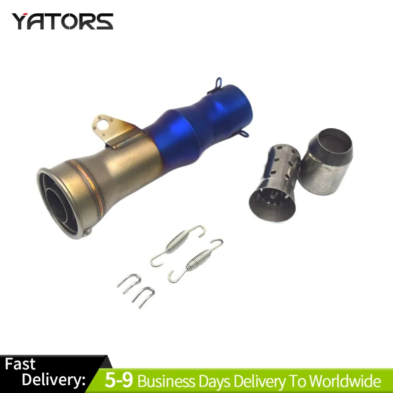 Универсальный мотоциклетный глушитель 38-51 мм с DB-киллером для Z900, GSXR1000, SV650, R6, R3, ZX6R, ZX10, K7, MT07
Универсальный мотоциклетный глушитель 38-51 мм с DB-киллером для Z900, GSXR1000, SV650, R6, R3, ZX6R, ZX10, K7, MT07