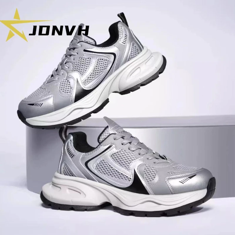 Women's Sneaker Breathable Lace Anti-slip Up Women Shoes Silver Smooth Four Seasons Mesh Leisure Versatile Zapatillas De Deporte
Women's Sneaker Breathable Lace Anti-slip Up Women Shoes Silver Smooth Four Seasons Mesh Leisure Versatile Zapatillas De Deporte