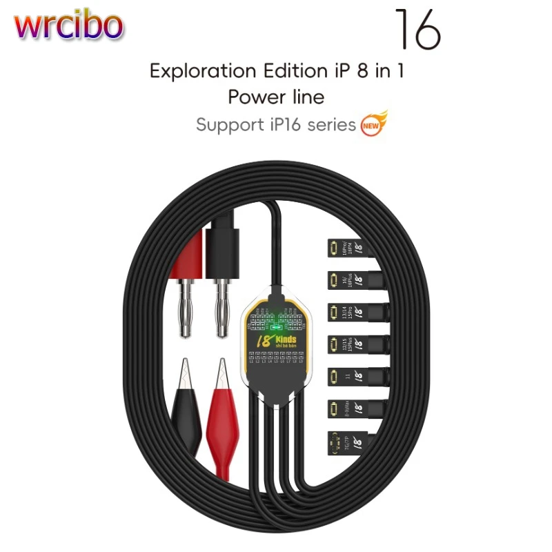 18 видов кабеля загрузки питания, тестовый кабель питания постоянного тока для iPhone 7 ~ 16 Pro Max, линия обнаружения активации материнской платы
18 видов кабеля загрузки питания, тестовый кабель питания постоянного тока для iPhone 7 ~ 16 Pro Max, линия обнаружения активации материнской платы