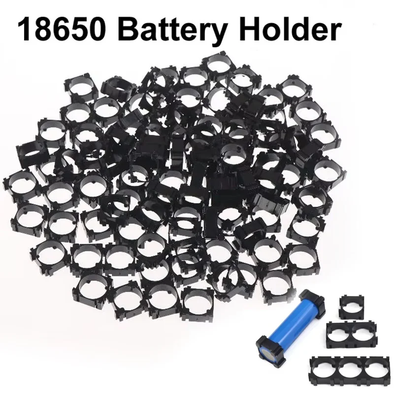 100pcs 18650 Lithium Battery Holder Cylindrical Anti Vibration Plastic Battery Pack Stand Li-ion Battery Stand Spacer Cell Holde
100pcs 18650 Lithium Battery Holder Cylindrical Anti Vibration Plastic Battery Pack Stand Li-ion Battery Stand Spacer Cell Holde