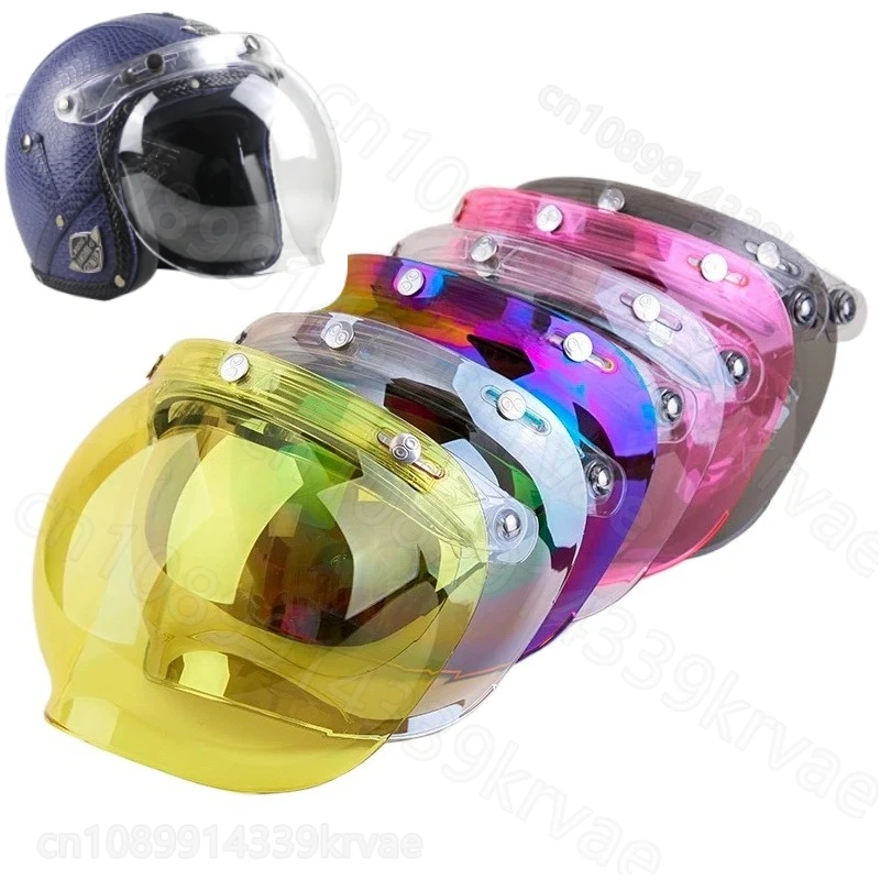 Half Helmet Bubble Goggles Lens Motorcycle Helmet Bubble Shield Visor Anti-Fog UV Protection HD Lens for Retro Helmet Open Face
Half Helmet Bubble Goggles Lens Motorcycle Helmet Bubble Shield Visor Anti-Fog UV Protection HD Lens for Retro Helmet Open Face
