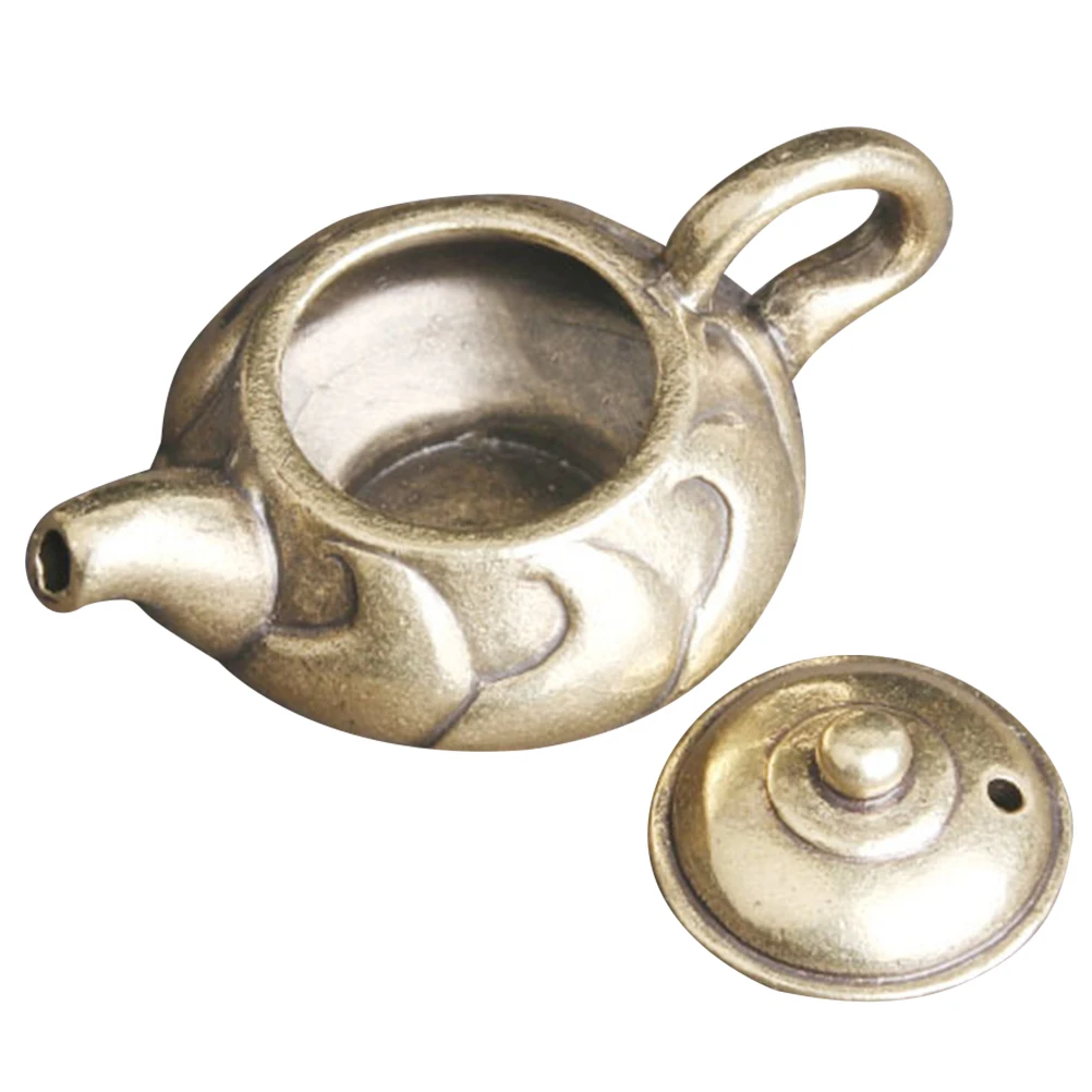 Mini Teapot Compact Decor Home Retro Brass Table Sculpture Old Bronze Small Size Smooth Surface Living Room Gold
Mini Teapot Compact Decor Home Retro Brass Table Sculpture Old Bronze Small Size Smooth Surface Living Room Gold