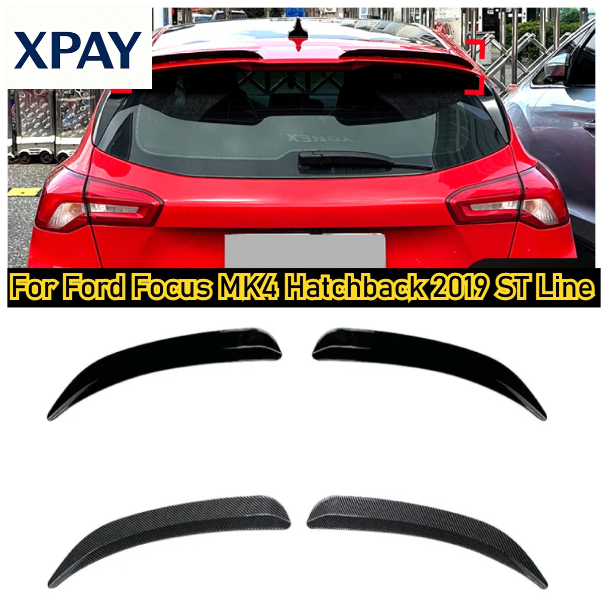 Car New For Ford Focus MK4 Hatchback 2019 ST Line Style High Gloss Roof Spoiler Rear Wing Exterior Car Sticker Decal Auto Access
Car New For Ford Focus MK4 Hatchback 2019 ST Line Style High Gloss Roof Spoiler Rear Wing Exterior Car Sticker Decal Auto Access