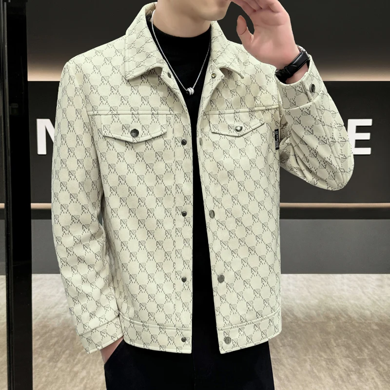 Trendy Men's Jaet Stand Collar Versatile Workwear Top High End Autumn Faion Stand Fit Printed Nylon Inner Casual Sle
Trendy Men's Jaet Stand Collar Versatile Workwear Top High End Autumn Faion Stand Fit Printed Nylon Inner Casual Sle