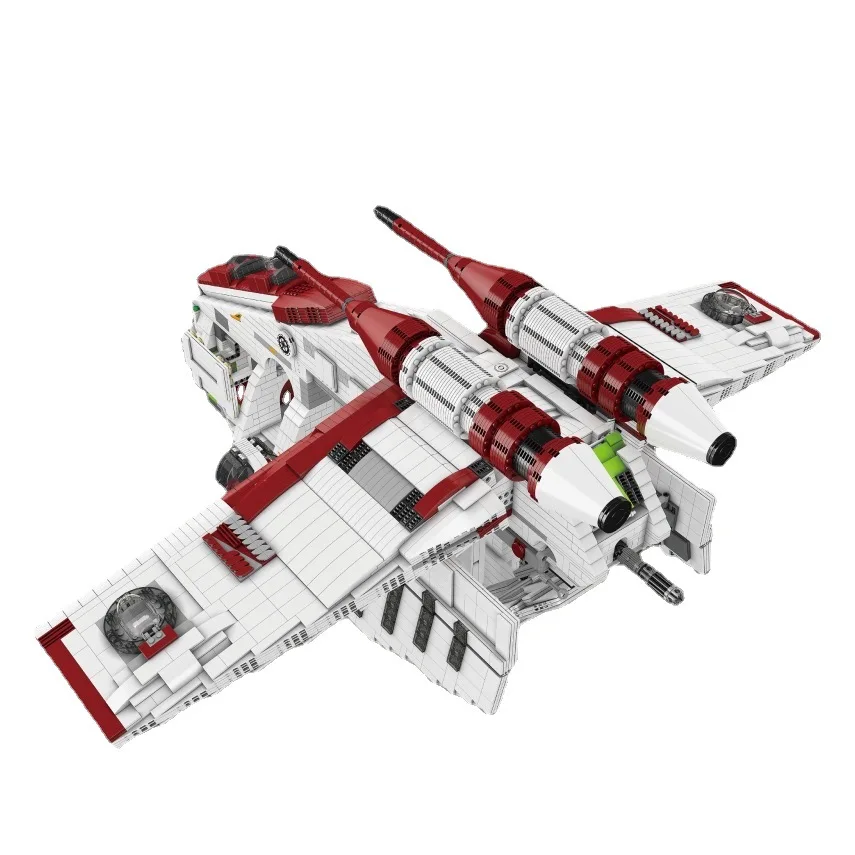 MouldKing MOC 21066 LAAT-1 8039 шт. серия Interstellar, большая Республика, пистолет, лодка для мальчиков, сборка, игрушечные кирпичи
MouldKing MOC 21066 LAAT-1 8039 шт. серия Interstellar, большая Республика, пистолет, лодка для мальчиков, сборка, игрушечные кирпичи